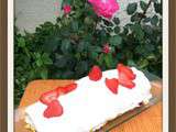 Gâteau roulé aux fraises et mascarpone Thermomix