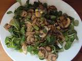 Salade aux champignons