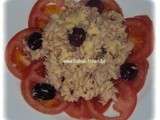 Salade de pâtes au thon et aux olives