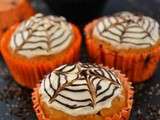 Cupcakes d'Halloween : Cupcakes potiron et philadelphia