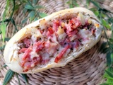 Baguette farcie lardon et fromage