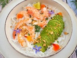 Bowl avocat et crevettes de Jow