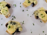 Champignons au bleu et emmental