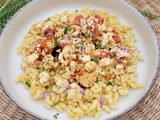 Coquillettes feta & tomates cerises rôties