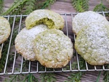 Crinkles matcha, chocolat blanc