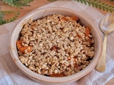 Crumble abricots flocons d'avoine - cuisson à l'AirFryer