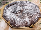 Gâteau au chocolat et crème de marrons vanillée