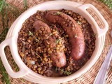 Lentilles saucisse de Toulouse au Cookéo