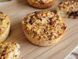 Muffins avoine, banane et cœur chocolat