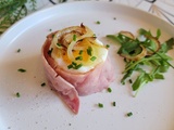 Nid d'oeuf au jambon