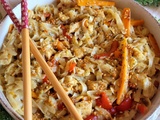 Nouilles de Riz Thaïlandaises au Poulet et Légumes Faciles