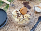 Overnight oats banane & beurre de cacahuètes