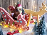 Père noël arrive dans son traineau