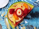 Pizza pastèque aux fruits