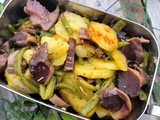 Poêlée rustique aux gésiers de canard confits