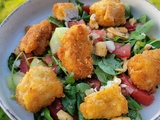 Salade au poulet croustillant