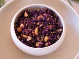 Salade de chou rouge au citron et sésame