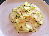 Salade de courgette en rondelles