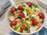 Salade de pommes de terre et de saumon à l'aneth