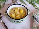 Soupe de pommes de terre au thym