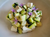 Tartare de courgettes et fêta