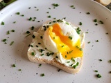 Tartine à l’œuf vapeur coulant (méthode passoire)