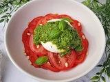 Tomates, burrata et pesto au basilic