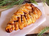 Tresse Feuilletée à la Cerise et Sucre Perlé - Recette Facile et Rapide