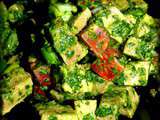 Salade de langue de boeuf au chorizo et aux herbes