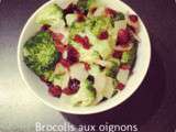 Brocolis aux oignons & raisins secs