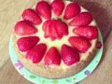 Cheesecake aux fraises & au lemon curd vanillé