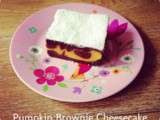 ♥ Pumpkin Brownie Cheesecake ♥ Le brownie cheesecake au potimarron