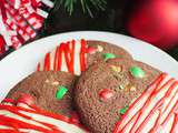 Cookies de Noël au chocolat et m&Ms