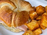 Croissants au jambon et fromage coulant