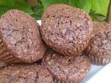 Muffins au cacao et au gruau