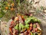 Salade de boeuf pimentée
