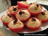 Muffins aux cranberries et nougatine