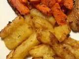 Duo de pommes de terre et carottes au four