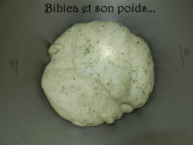 Recettes de Pâte à pizza de Bibica et son poids
