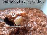 Porridge poire-chocolat