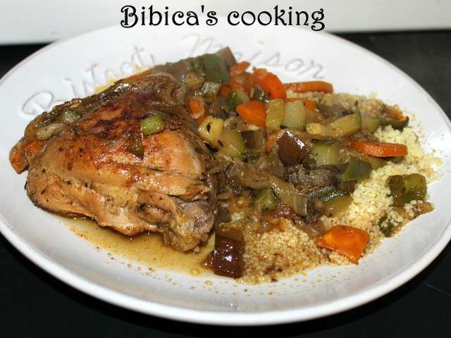 Recettes de Poulet aux légumes de Bibica et son poids