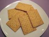 J’ai testé n°3 :  Crackers aux graines de sésame  sans gluten
