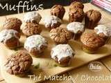 ~~ Muffins Thé Matcha Chocolat ~~