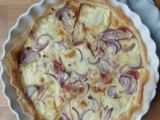 Tarte feuilletée croustillante aux restes de raclette