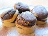 Muffins marbrées à la farine complète et huile de coco