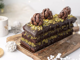 Bûche chocolat Dubaï : recette gourmande à la pistache et au chocolat noir