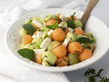 Comment réussir ta salade melon concombre en 10 minutes chrono
