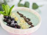 Smoothie bowl banane menthe & chocolat