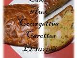 Cake aux courgettes carottes et surimi