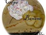 Crêpe banane chantilly